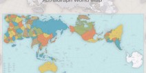 Authagraph世界地图：让地球能看得更准确格陵兰岛地图位置世界